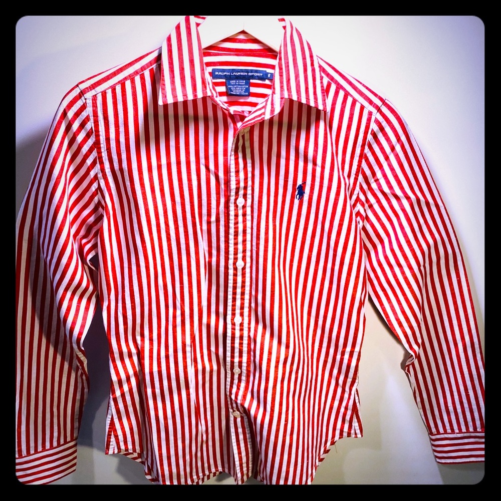 Women’s Ralph Lauren Sport Red Stripe long sleeve